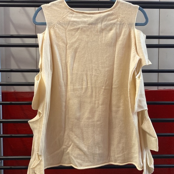 Skull Cashmere Cut Sleeve Sweater | Size M - Picture 4 of 6